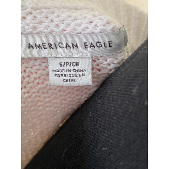 American Eagle Knit Crewneck Graphic Sweater  Relaxed Comfort Fit Women's Small - Picture 7 of 8